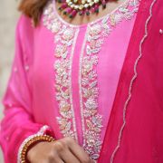 Ombre pink sharara set