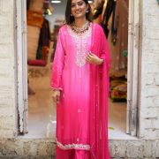 Ombre pink sharara set