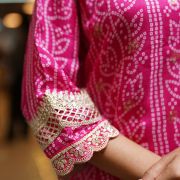 Silk Bandhani Kurta