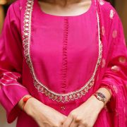 Stunning hot pink suit set