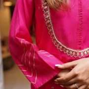 Stunning hot pink suit set