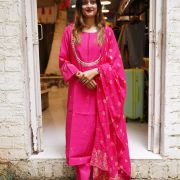 Stunning hot pink suit set